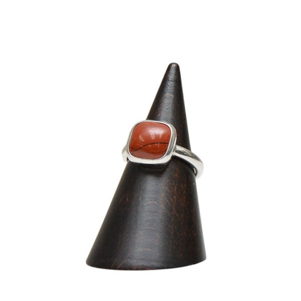 PRK SQ RED JASPER STN RING　スクエアストーンリング　指輪　1882-699-0746-0711