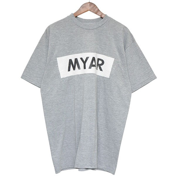 MYAR My Reclassic Grey Logo T-Shirt ロゴTシャツ 古着・中古-1枚目のアイテム画像