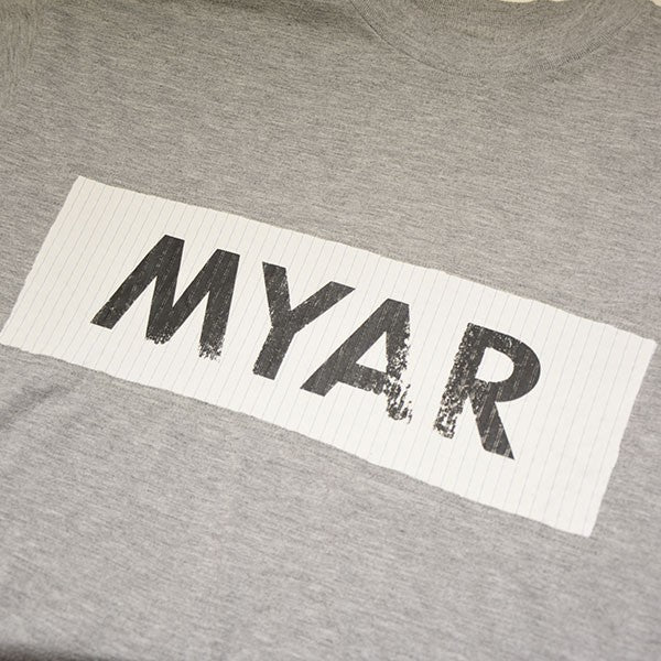 MYAR My Reclassic Grey Logo T-Shirt ロゴTシャツ 古着・中古-4枚目のアイテム画像