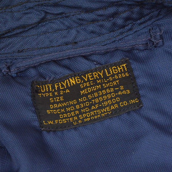 VINTAGE 1950年代 USAF K-2A flight suit オールインワン つなぎ オーバーオール MIL-S-6265 古着・中古-9枚目のアイテム画像