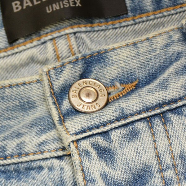 BALENCIAGA Baggy Pants USED加工バギーデニムパンツ 745213 TRW55 古着・中古-5枚目のアイテム画像