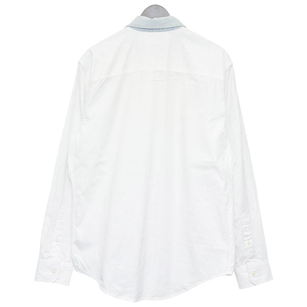 DIESEL(ディーゼル) S-HOLLS シャツ デニム切替えクレリックシャツ