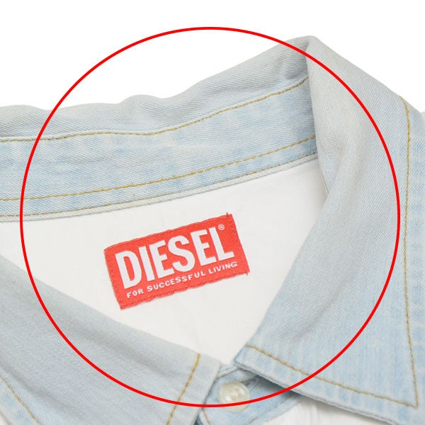 DIESEL 新品 白シャツ Mサイズ 新品未使用品 DIESEL ホワイト ロゴ Tシャツ タグ付き M サイズ 相当