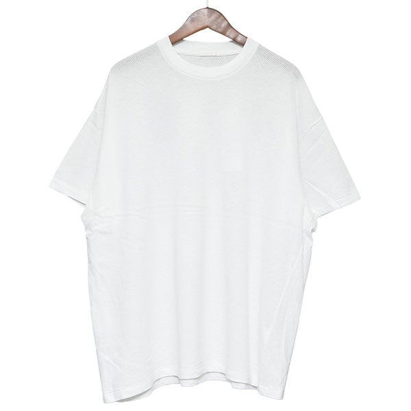 COMOLI(コモリ) 2025SS コットンメッシュ半袖Tシャツ B01-05036 B01
