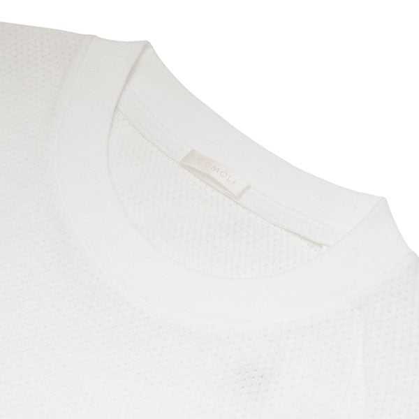 COMOLI(コモリ) 2025SS コットンメッシュ半袖Tシャツ B01-05036 B01