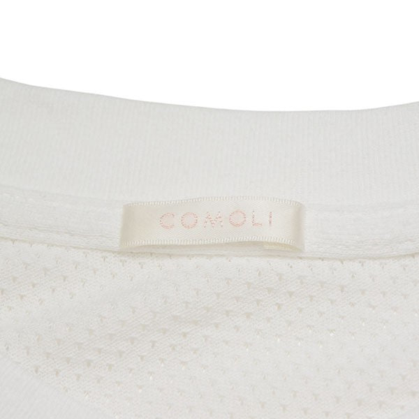 COMOLI(コモリ) 2025SS コットンメッシュ半袖Tシャツ B01-05036 B01