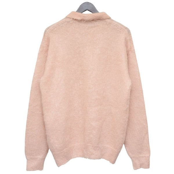 AURALEE 2024AW BRUSHED SUPER KID MOHAIR KNIT POLO モヘアニットポロシャツ セーター A24AP02KM 古着・中古-2枚目のアイテム画像