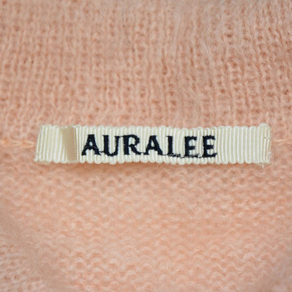 AURALEE 2024AW BRUSHED SUPER KID MOHAIR KNIT POLO モヘアニットポロシャツ セーター A24AP02KM 古着・中古-6枚目のアイテム画像