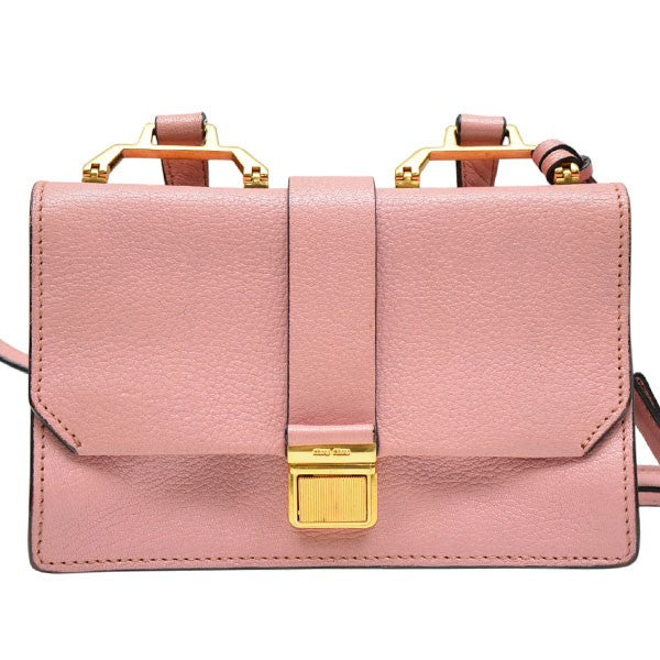 MIU MIU(ミュウミュウ) MADRAS ショルダーバッグ 5BH609 5BH609 ピンク