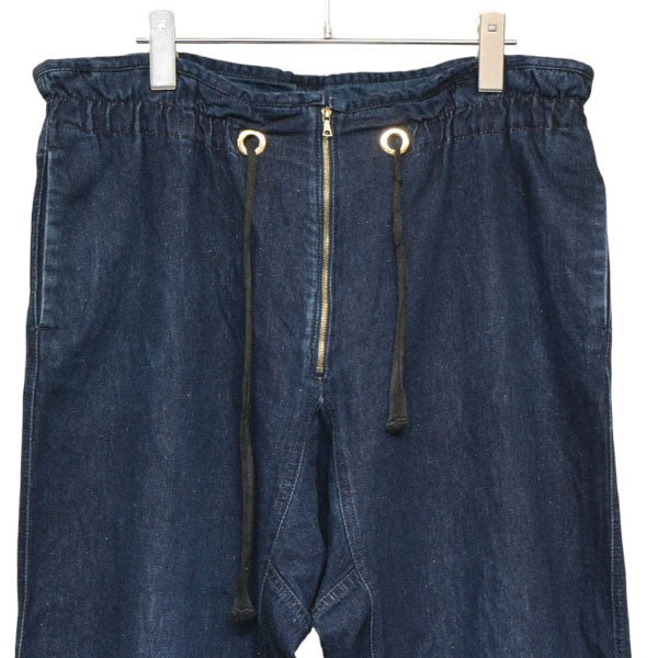 MARNI DENIM EDITION コットンリネンドーローストリングデニムパンツ PAJDM02A00TCM73 古着・中古-3枚目のアイテム画像