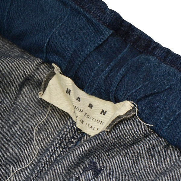 MARNI DENIM EDITION コットンリネンドーローストリングデニムパンツ PAJDM02A00TCM73 古着・中古-6枚目のアイテム画像