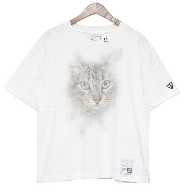 Maison MIHARA YASUHIRO CAT PRINTED TEE キャットプリントクロップドTシャツ ショート丈Tシャツ K15TS771 古着・中古-1枚目のアイテム画像