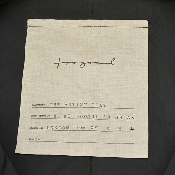 toogood THE ARTIST COAT paper cloth オーバーサイズコート 古着・中古-7枚目のアイテム画像