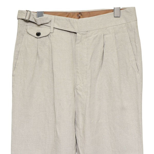 GERMANO×BEAMS F 2022SS 別注 リネン2プリーツグルカパンツ 21-23-0983-081 古着・中古-3枚目のアイテム画像