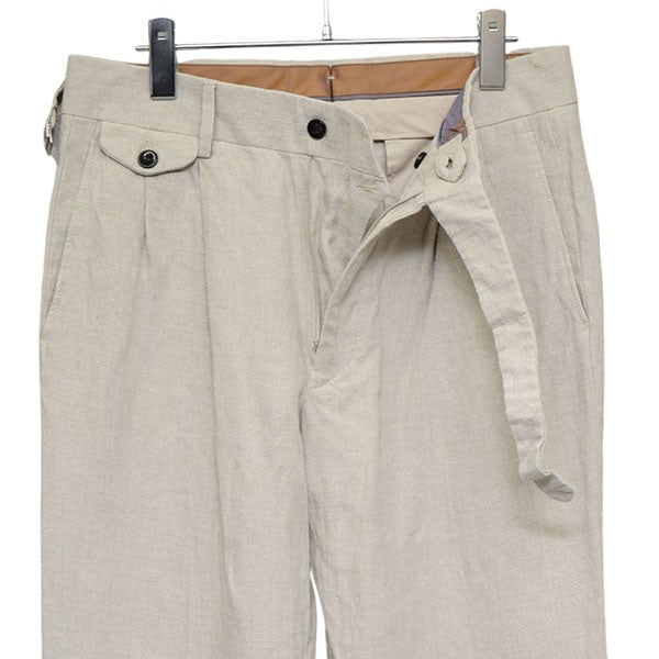 GERMANO×BEAMS F 2022SS 別注 リネン2プリーツグルカパンツ 21-23-0983-081 古着・中古-4枚目のアイテム画像