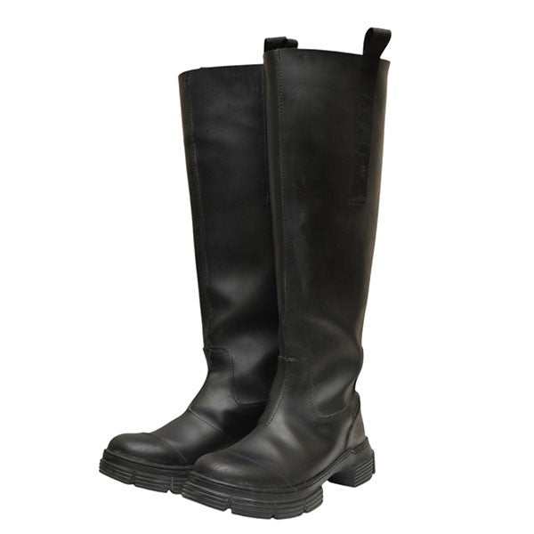 GANNI ラバーロングブーツ GANNI（ガニー） ロングブーツ Recycled Rubber Country Boot S2172