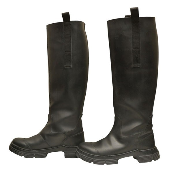 Ganni(ガニー) リサイクルラバーロングブーツ ブラック サイズ 38