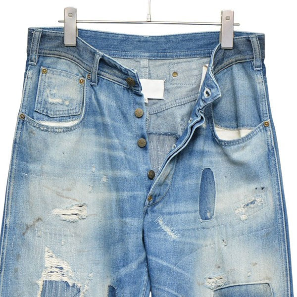 Maison Margiela 2020AW デストロイボーイフレンドデニム リペア加工デニムパンツ S29LA0079 S30728 古着・中古-4枚目のアイテム画像