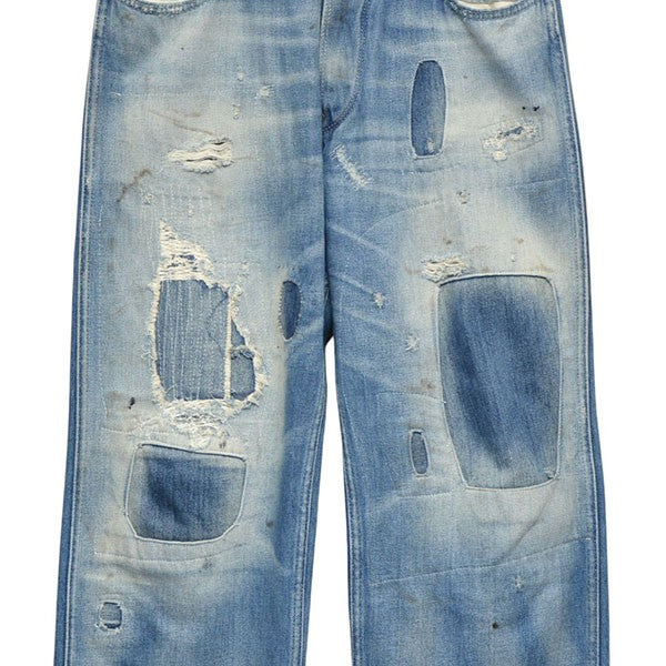 Maison Margiela 2020AW デストロイボーイフレンドデニム リペア加工デニムパンツ S29LA0079 S30728 古着・中古-6枚目のアイテム画像