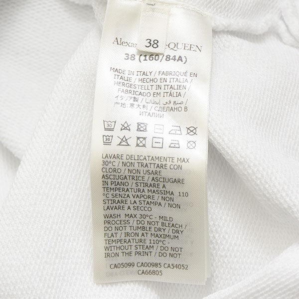 ALEXANDER McQUEEN Cropped sweatshirt クロップドプリントスウェット ショート丈トレーナー 735221 古着・中古-8枚目のアイテム画像