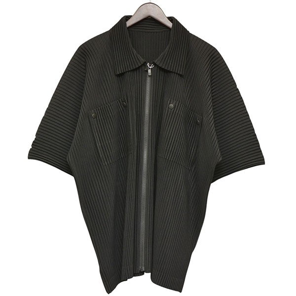 2023SS　FLIP　プリーツ半袖シャツ　HP31JJ172