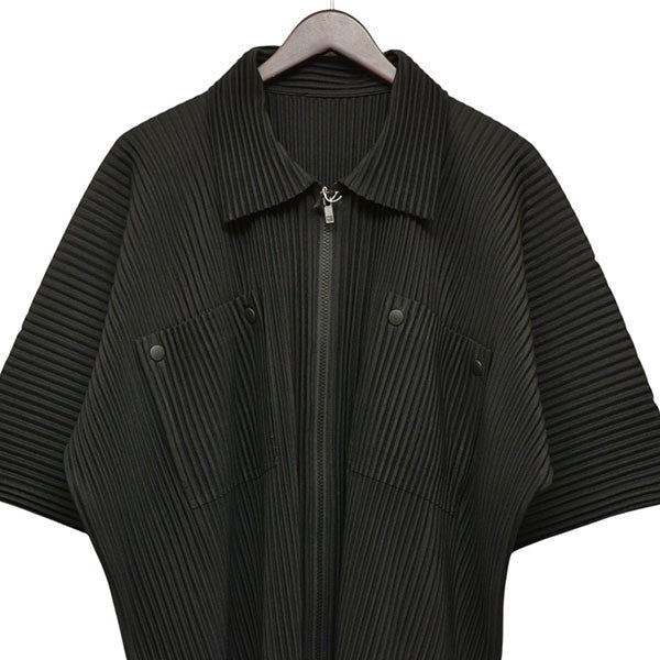 2023SS　FLIP　プリーツ半袖シャツ　HP31JJ172