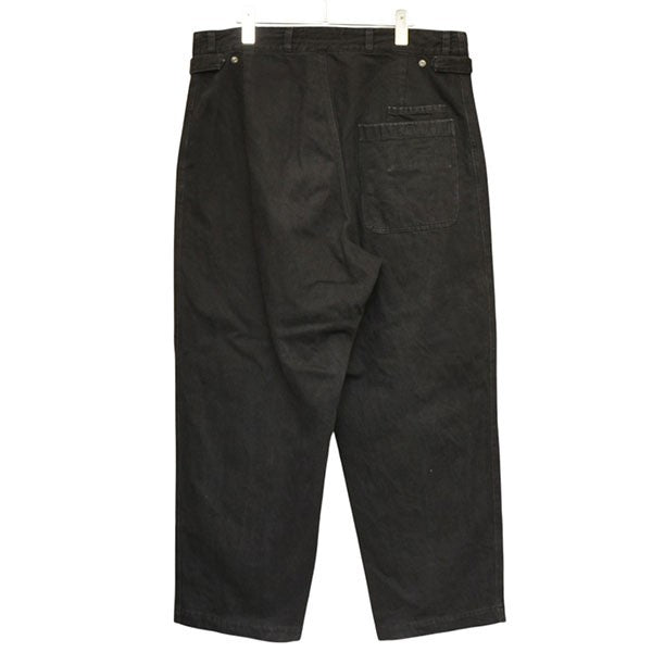T／f 2025SS F3 biostone wash patch pockets baggy denim pants USED加工バギーデニムパンツ 古着・中古-2枚目のアイテム画像