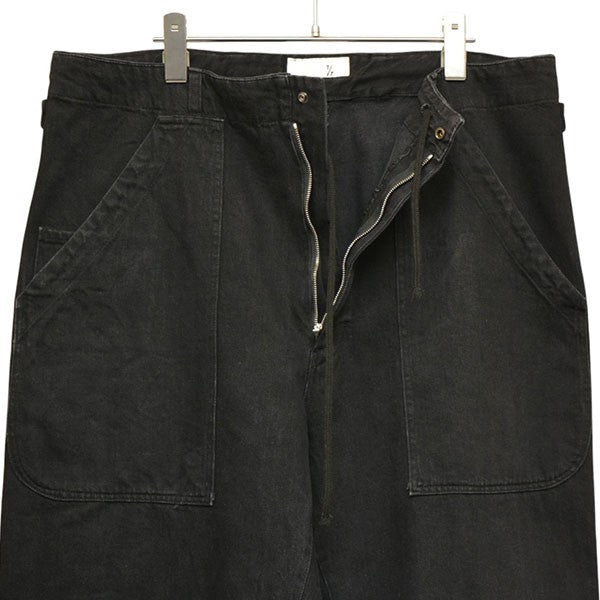 T／f 2025SS F3 biostone wash patch pockets baggy denim pants USED加工バギーデニムパンツ 古着・中古-3枚目のアイテム画像