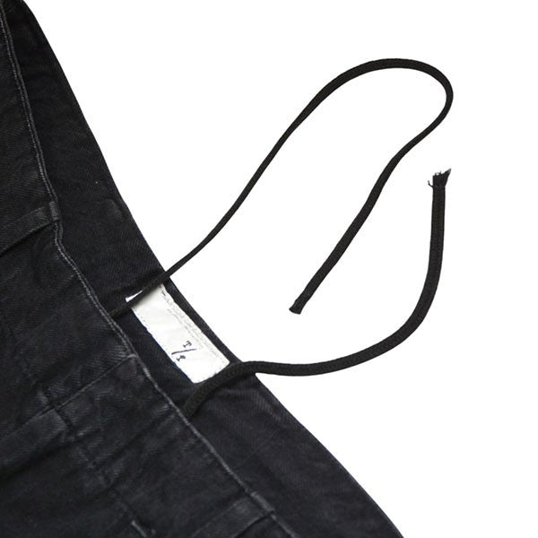 T／f 2025SS F3 biostone wash patch pockets baggy denim pants USED加工バギーデニムパンツ 古着・中古-5枚目のアイテム画像