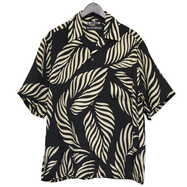 WACKO MARIA×MINEDENIM ALOHA SHIRT アロハシャツ ブラック×ベージュ