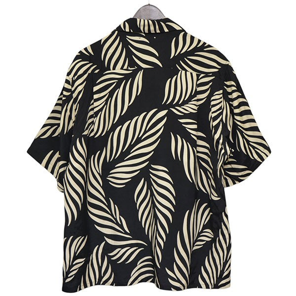 WACKO MARIA×MINEDENIM ALOHA SHIRT アロハシャツ ブラック×ベージュ