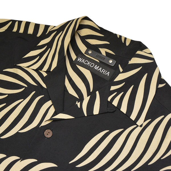 WACKO MARIA×MINEDENIM ALOHA SHIRT アロハシャツ ブラック×ベージュ