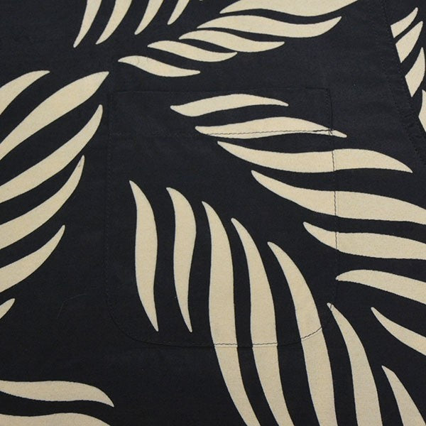 WACKO MARIA×MINEDENIM ALOHA SHIRT アロハシャツ ブラック×ベージュ