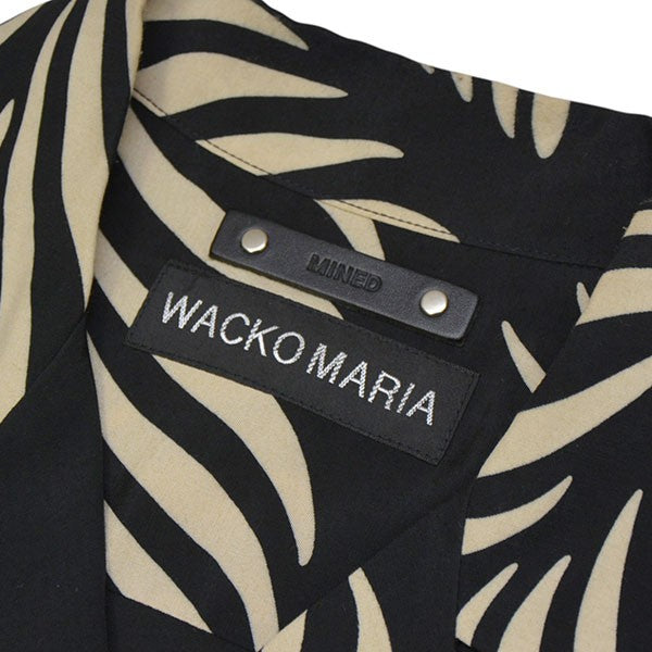 WACKO MARIA×MINEDENIM ALOHA SHIRT アロハシャツ ブラック×ベージュ
