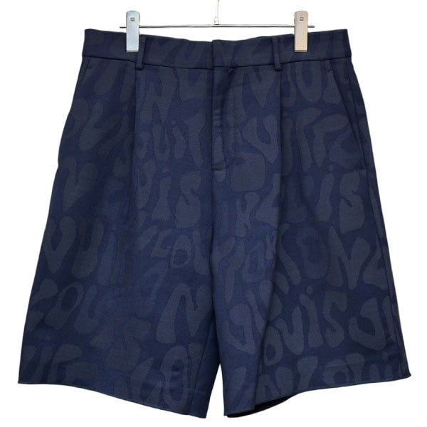 LOUIS VUITTON 2023SS 総柄タックショートパンツ RM231M S70 HOP11W 古着・中古-1枚目のアイテム画像