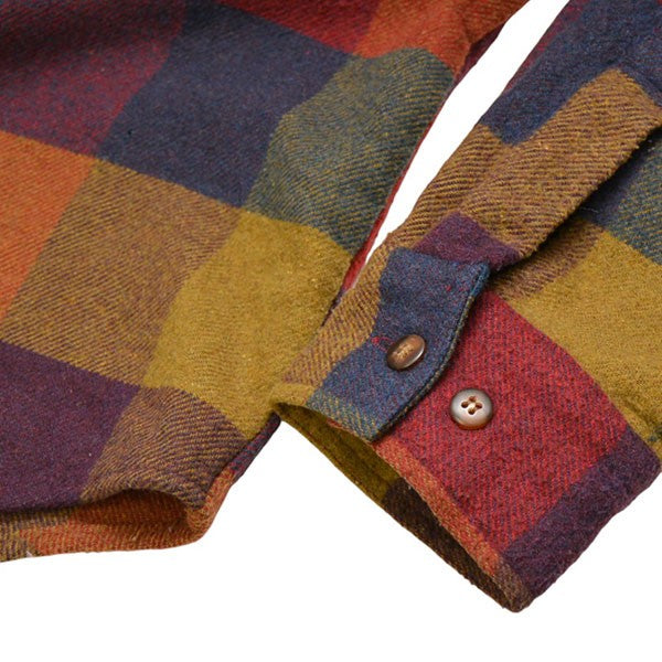 1990年代　Vintage　ブロックチェックネルシャツ