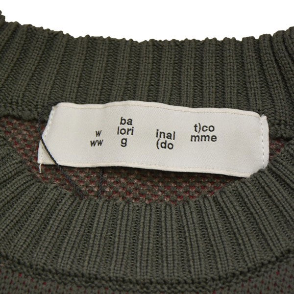 BAL 2025AW ACQUARD COTTON CREWNECK SWEATER クルーネックニット セーター BAL-2166 古着・中古-5枚目のアイテム画像