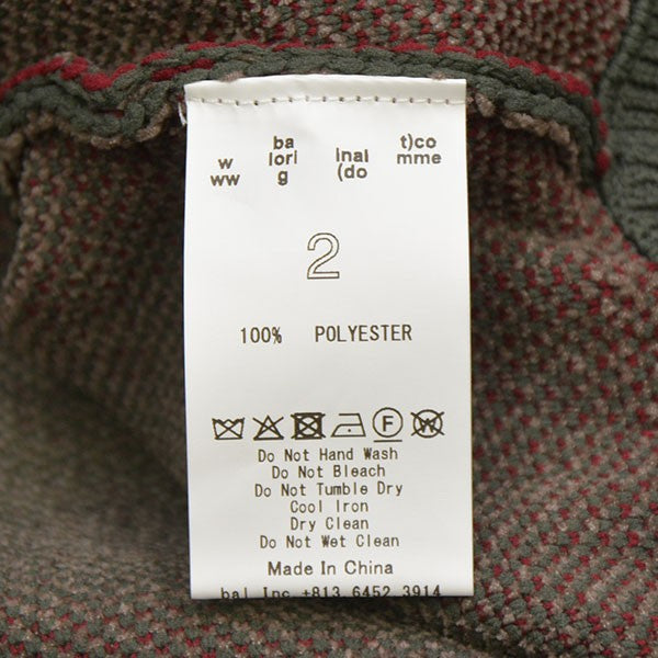 BAL(バル) 2025AW ACQUARD COTTON CREWNECK SWEATER クルーネック