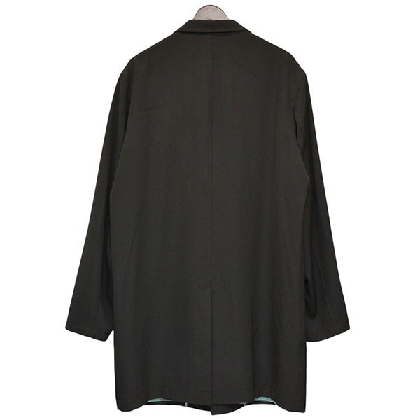 Y’S for men ウールギャバハーフコート 裏地刺繍コート ME-J12-100 古着・中古-2枚目のアイテム画像