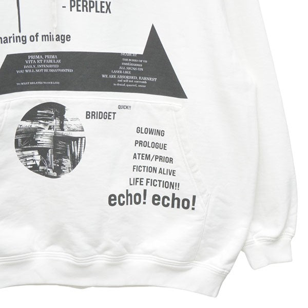 PRADA 2021SS グラフィックプリント オーバーサイズ フーディ プルオーバーパーカー スウェット 134628 S211 1YQR 古着・中古-4枚目のアイテム画像