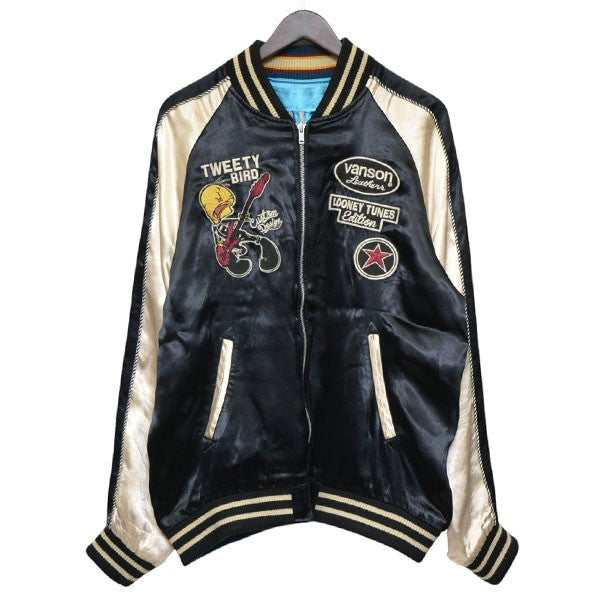 VANSON×LOONEY TUNES トゥイーティー リバーシブルスカジャン