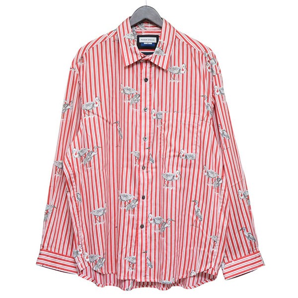 2025AW　【Italian Dead Stock Fabric】Prime-Over Regular Collar Shirt　ストライプシャツ　11252311201