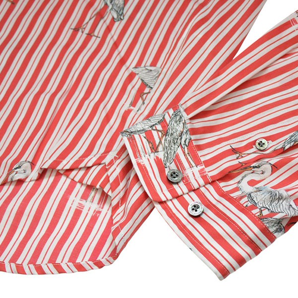 2025AW　【Italian Dead Stock Fabric】Prime-Over Regular Collar Shirt　ストライプシャツ　11252311201