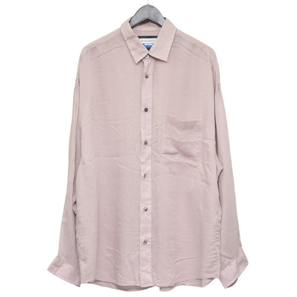 MAISON SPECIAL 2025SS Prime-Over Cellrose Chiffon Regular Collar Shirt レギュラーカラーシャツ 11251311205 古着・中古-1枚目のアイテム画像