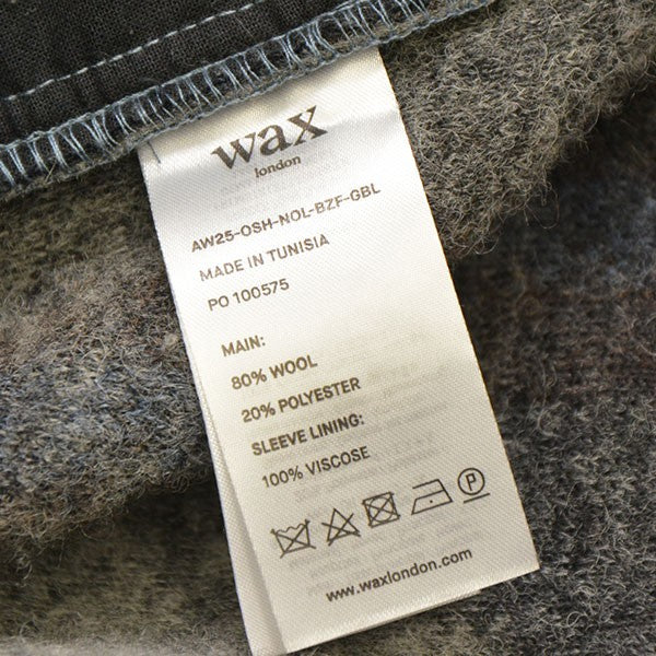 2025AW　NOLAN OVERSHIRT　ウールチェックオーバーサイズシャツ　AW25-OSH-NOL-BZF-GBL