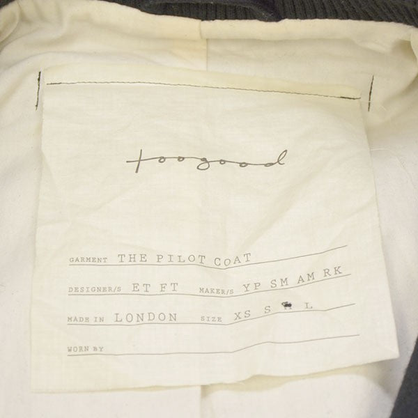 toogood THE PILOT COAT LAMBSWOOL ウールロングコート 古着・中古-9枚目のアイテム画像