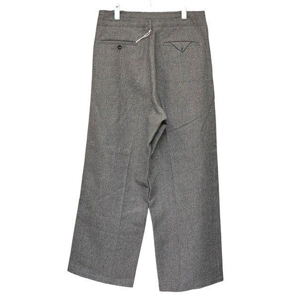 2025AW　SHRINK WOOL WIDE SLACKS　ウールリネンワイドスラックスパンツ　ANC-PT94