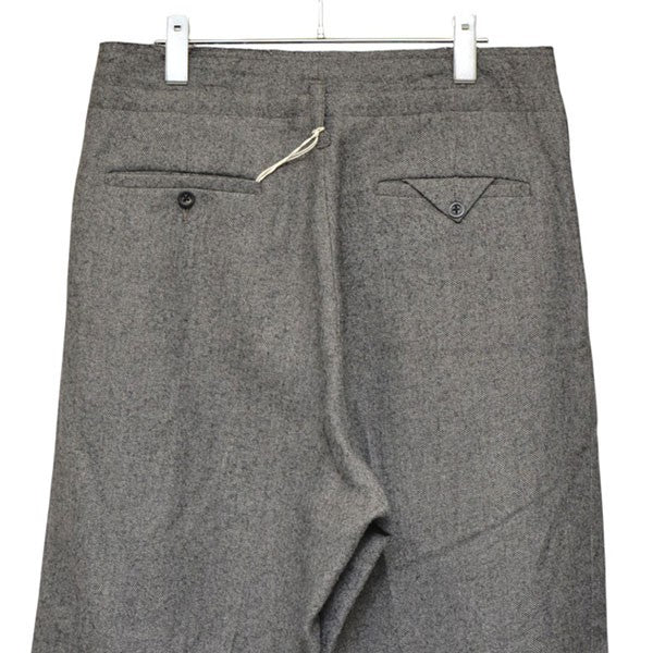 2025AW　SHRINK WOOL WIDE SLACKS　ウールリネンワイドスラックスパンツ　ANC-PT94