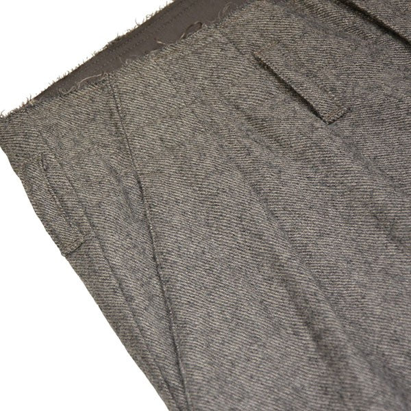 2025AW　SHRINK WOOL WIDE SLACKS　ウールリネンワイドスラックスパンツ　ANC-PT94