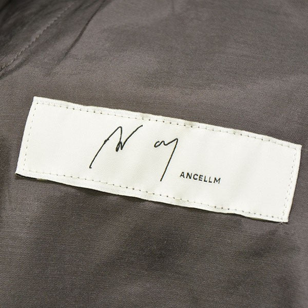 2025AW　SHRINK WOOL WIDE SLACKS　ウールリネンワイドスラックスパンツ　ANC-PT94